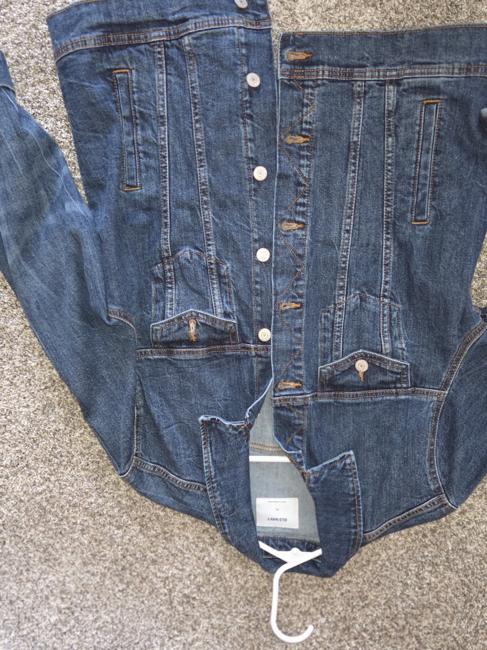 Womens old navy size xl stylish jean jacket with buttons
